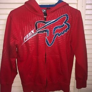 little boys fox brand zip up